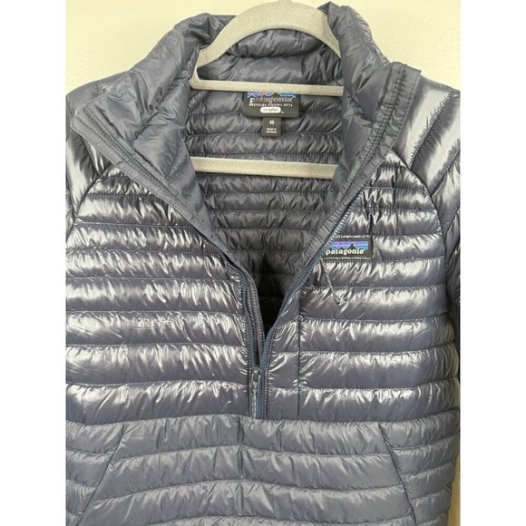 NEW Patagonia Men's Alplight Down Pullover Size XS Slim Fit Blue Lightweight - Picture 4 of 5